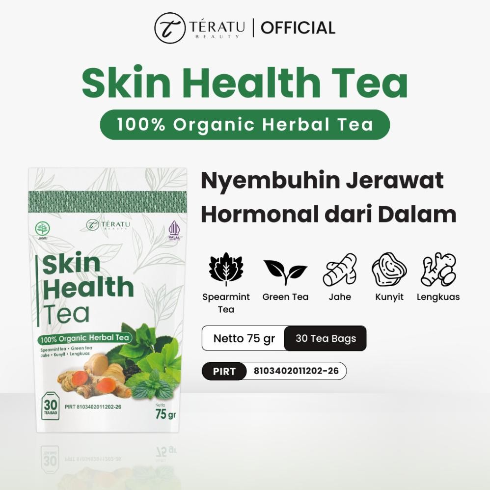 

SALE! TERATU BEAUTY SKIN HEALTH TEA 30 TEABAG - TEH HERBAL SPEARMINT UNTUK JERAWAT & PCOS
