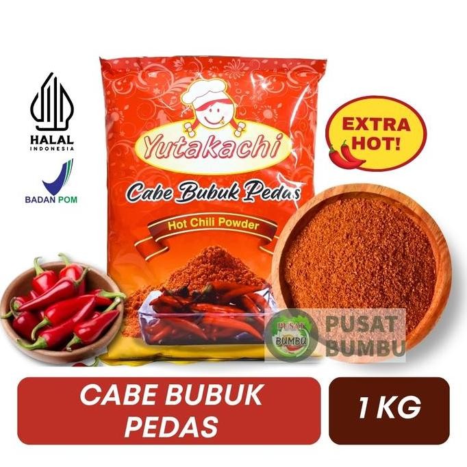 

MURNI Cabe Bubuk Pedas 1 Kg Yutakachi/ Bahan Rempah Masakan