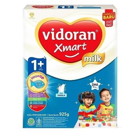 

vidoran Xmart 1+ Vanilla 925gr Susu Pertumbuhan Anak 1-3 Tahun - 3 box (Bubuk) - Exp : 10.2026 AS