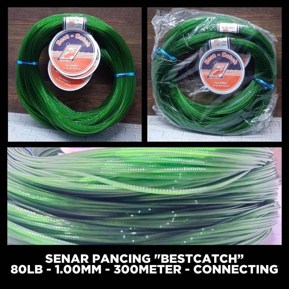 PL30 Senar Nylon Bestcatch Damly 80LB 1.00MM 300Meter Senar Nilon Hijau Senar Layangan Senar Pancing