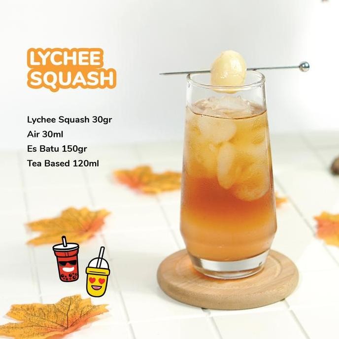 

Baru Bubuqu Powder Drink Lychee Squash 1Kg - Bubuk Minuman Rasa Leci Segar