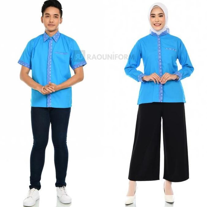 Seragam Kerja Wanita Tangan Panjang/ Baju Karyawan/Kantor/Restoran