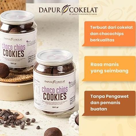 

DAPUR COKELAT - Choco Chips Cookies Premium | Cemilan Kue Kering Tanpa Pengawet