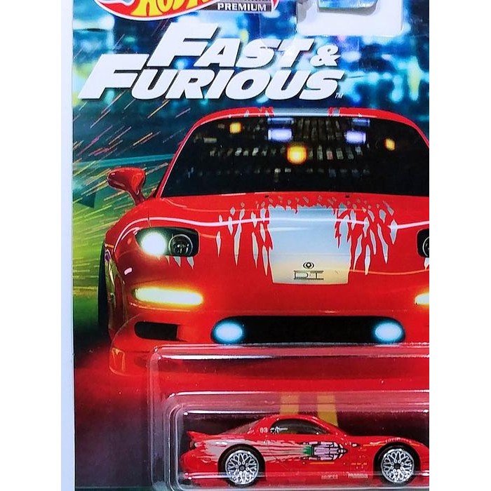Hot Wheels Premium 95 Mazda RX-7 RX7 Original Fast Furious ban karet