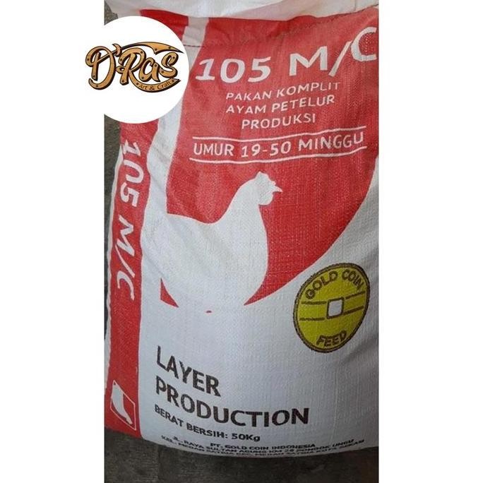 pakan ayam petelur 105 gold coin 10 kg Pakan Komplit Ayam petelur