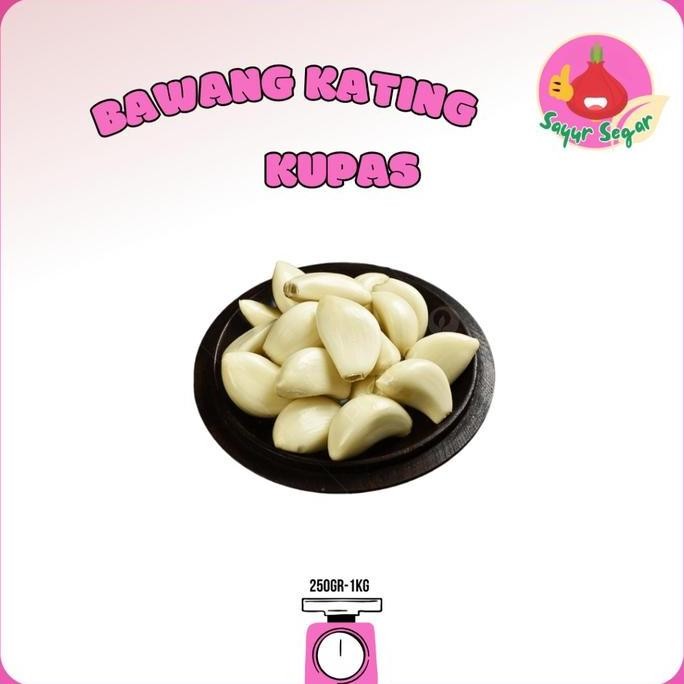 

Original Bawang Putih Kating Kupas Siap Masak, Higienis, Tanpa Kulit