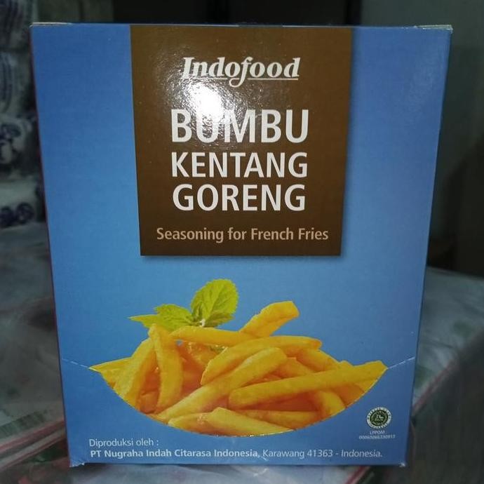 

Bumbu Kentang Goreng Indofood Rasa Keju 1 Box Isi 12 Saset