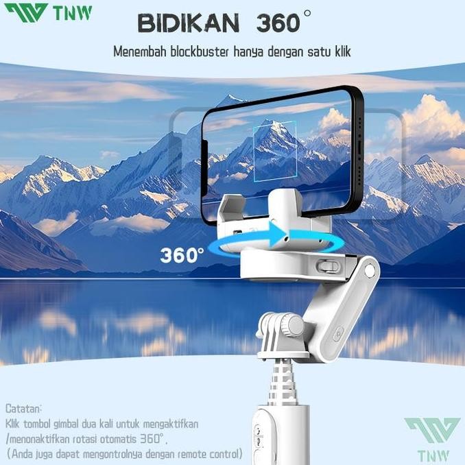TNW-Q18 GIMBAL STABILIZER HANDPHONE GIMBAL STABILIZER TONGSIS BLUETOOTH TRIPOD