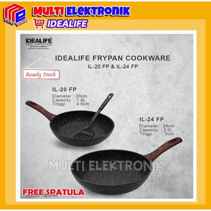 Frypan Idealife - Wajan Penggorengan Anti Lengket
