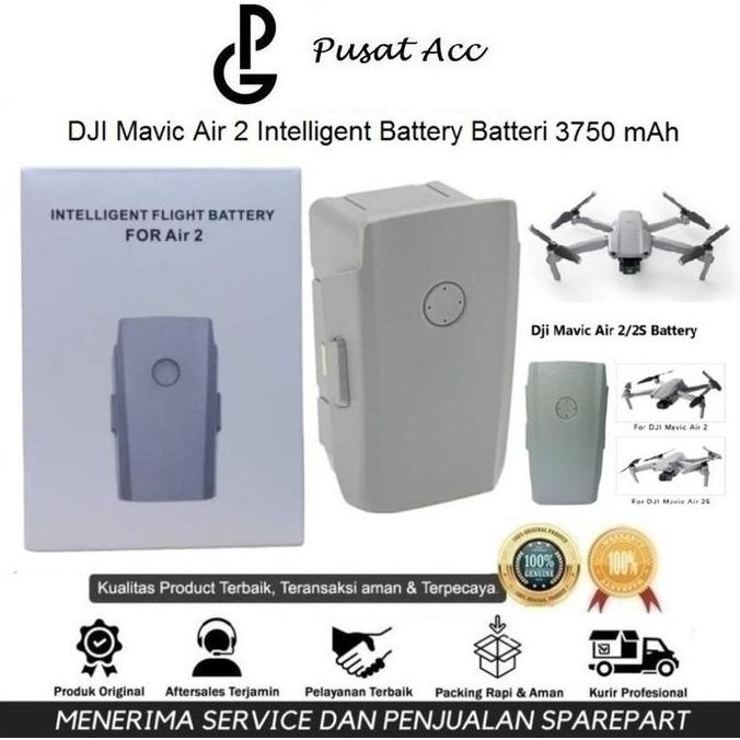 DJI MAVIC AIR 2 BATTERY - DJI MAVIC AIR 2S BATERAI - DJI MAVIC AIR 2S BATTERY ORIGINAL DAN TERPERCAY