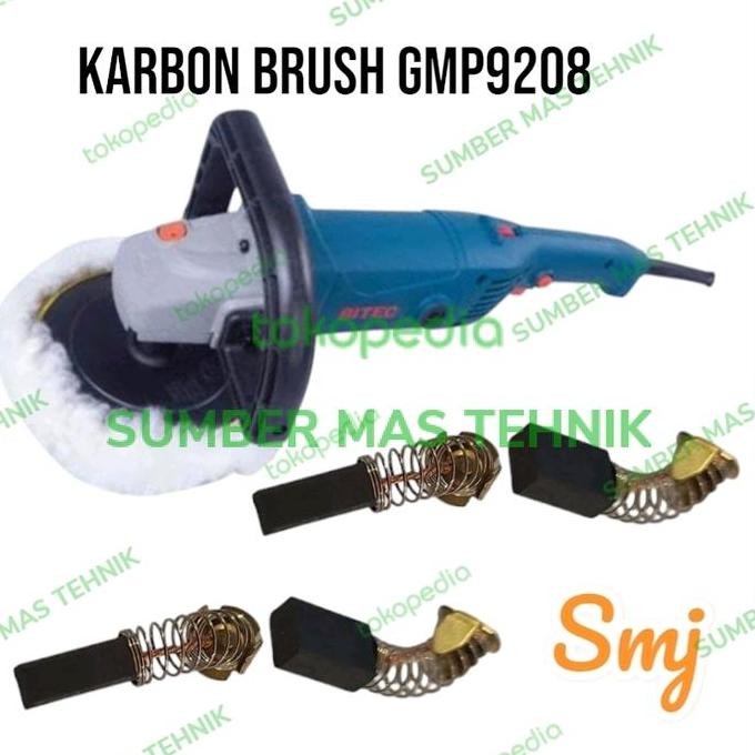 Terbaru (1) karbon brush mesin polisher bitec gmp9208  carbon brush gmp9208 kw sumbermte Segera Beli