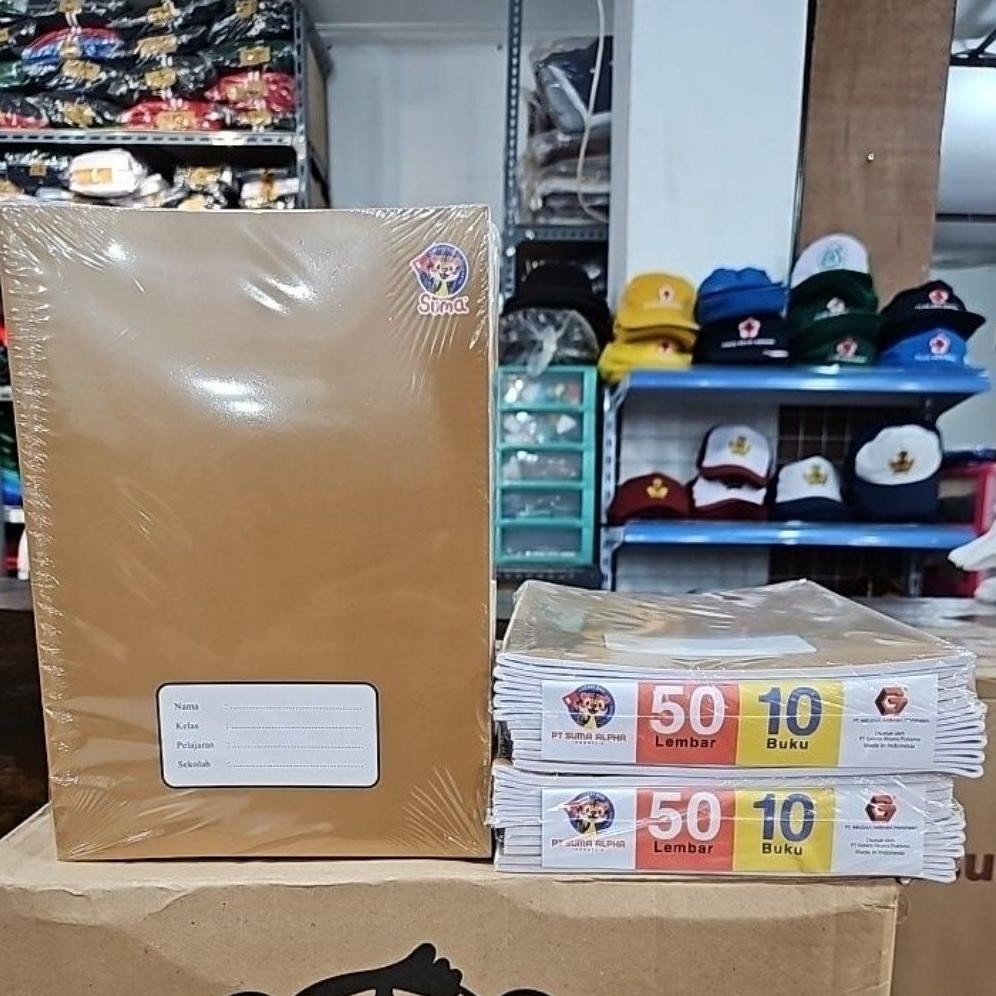 

Siap Kirim Buku Tulis Suma Campus 50 Lembar Sampul Coklat - 1 Pack Isi 10 Buku