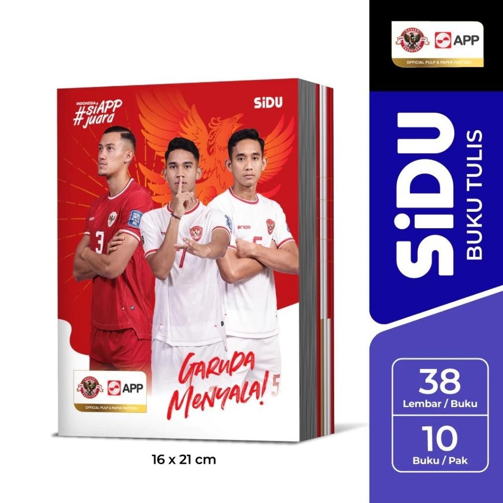 

Siap Kirim Buku Tulis SIDU Timnas 38 Lembar - 1 Pack Isi 10 Buku / Buku Sinar Dunia Anak SD