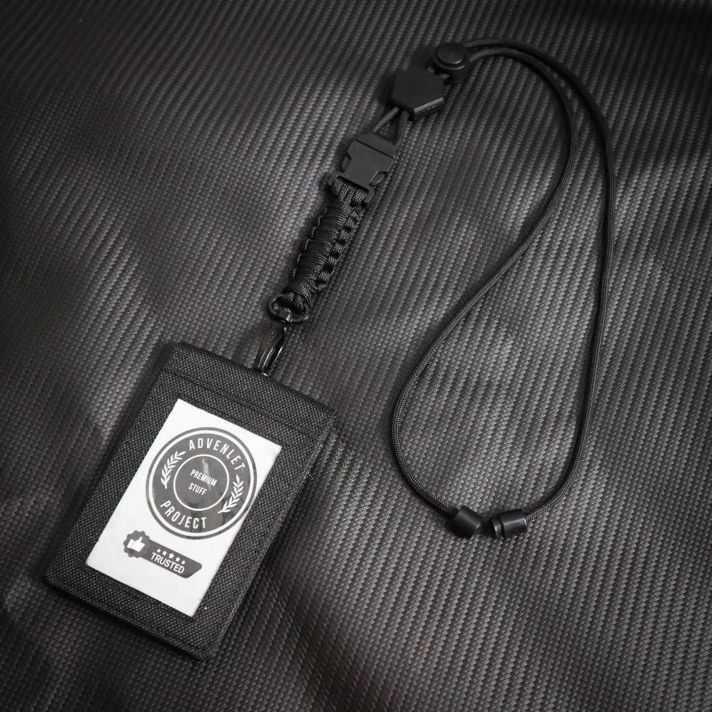 

Siap Kirim Lanyard ID Card Tactical Paracord Kanvas dengan Snaphook Besi Premium - Cocok Polri Brimob Reskrim