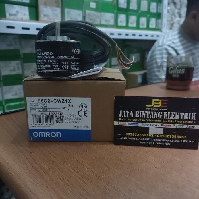 E6C2-Cwz1X Rotary Encoder Omron 2000P/R 5 Vdc Original Original Dan Terpercaya