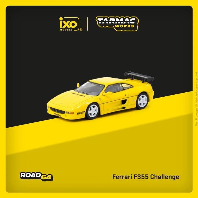 T64R-083-YL - TARMAC WORKS 1/64 Ferrari F355 Challenge Yellow