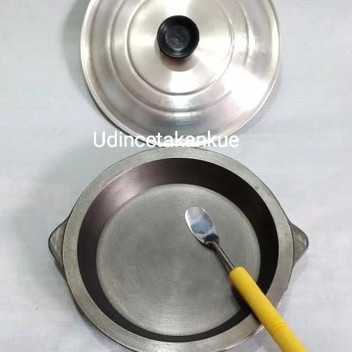 Wajan Kuali Martabak Manis 20Cm Free Tutup + 1 Sodet Mini