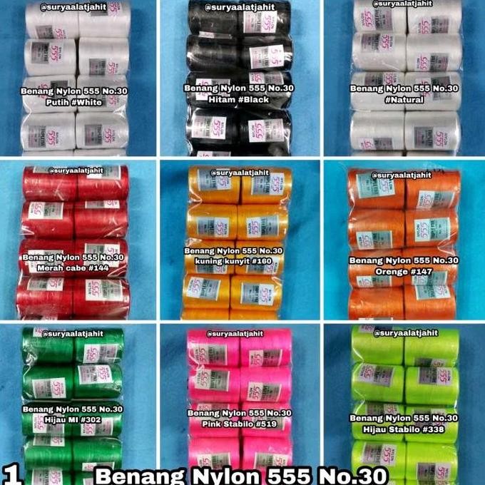 

Benang Nylon 555 No.30 (1Pak@10Palet)