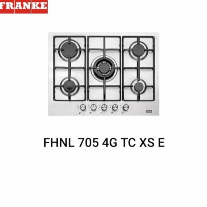 Kompor Gas Tanam 5 Tungku Franke Fhnl 705 4G Tc Xs E Stainless Steel