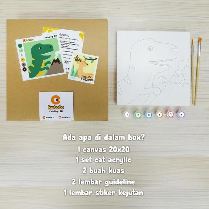 

Paint By Number. Paket Melukis Dinosaurus Untuk Anak. Dinosaurs Series