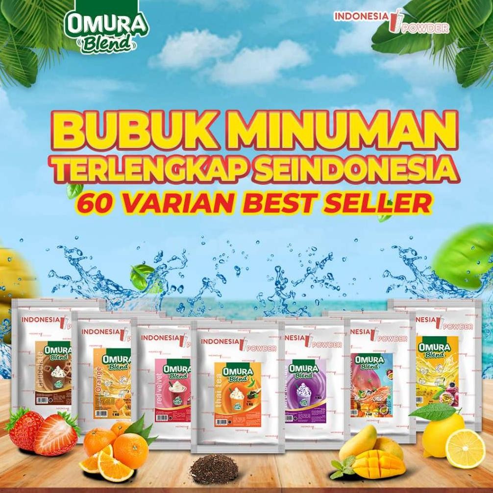 

Kekinian - [SERIES] OMURA Blend Bubuk Minuman Premium Instant Aneka Rasa Mix Gula Omura Powder 1 KG ,.