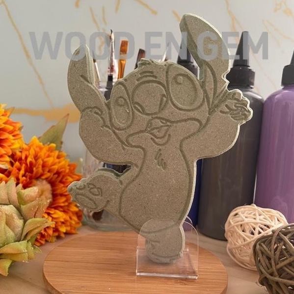 

Woodengem Diy Wood Character Painting Mewarnai Melukis Kayu Karakter Stitch Hore Hampers