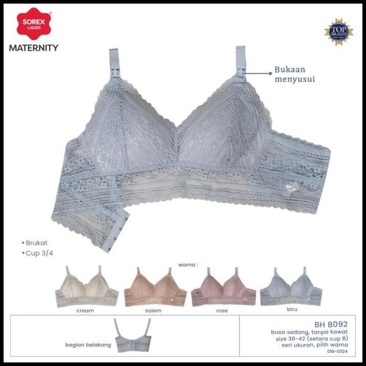 Sorex 8092 Bra BH Menyusui Tanpa Kawat Busa Sedang Kait 4