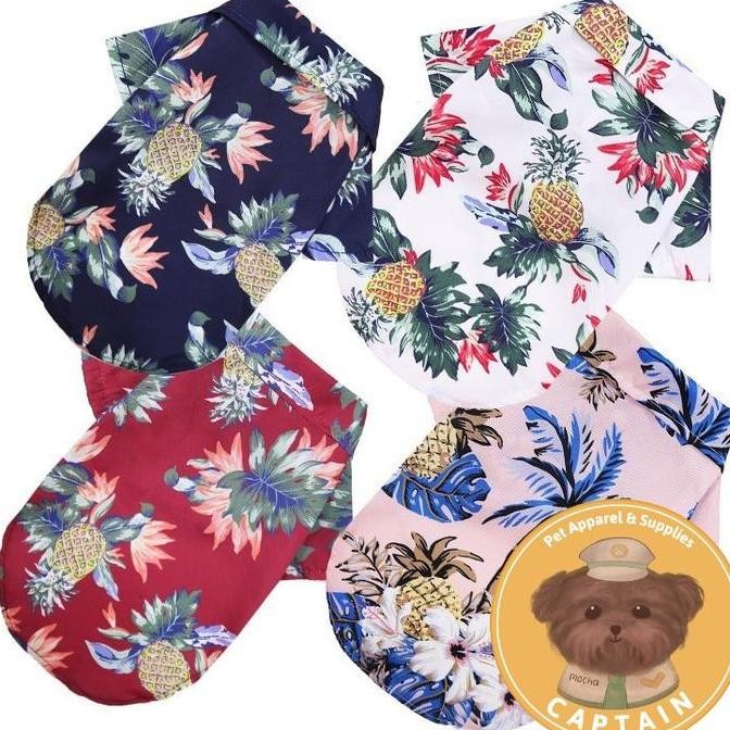 Baju Anjing Murah Lucu - Baju Untuk Anjing - Baju Pantai Hawaii