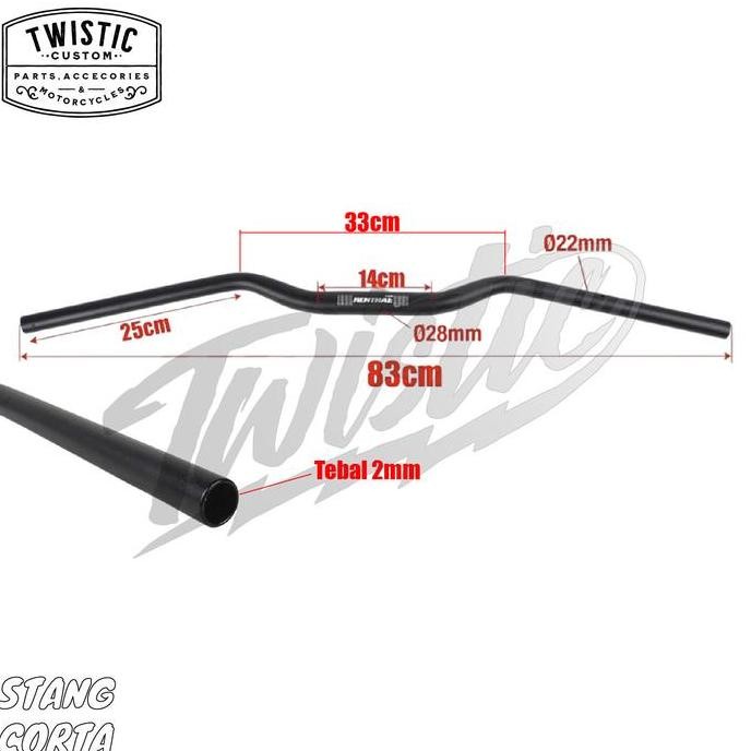 Ready Stang Corta Drag Bar Motor Benelli Keeway V250 Benda V252C V16 Bobber