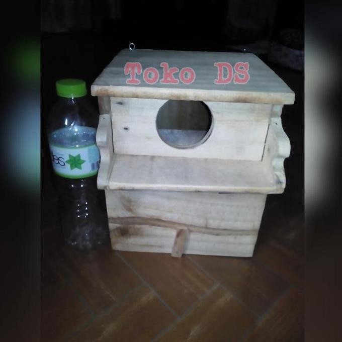 Ready Pouch Rumah Kayu Sugar Glider / Bajing Kelapa / Tupai Kekes