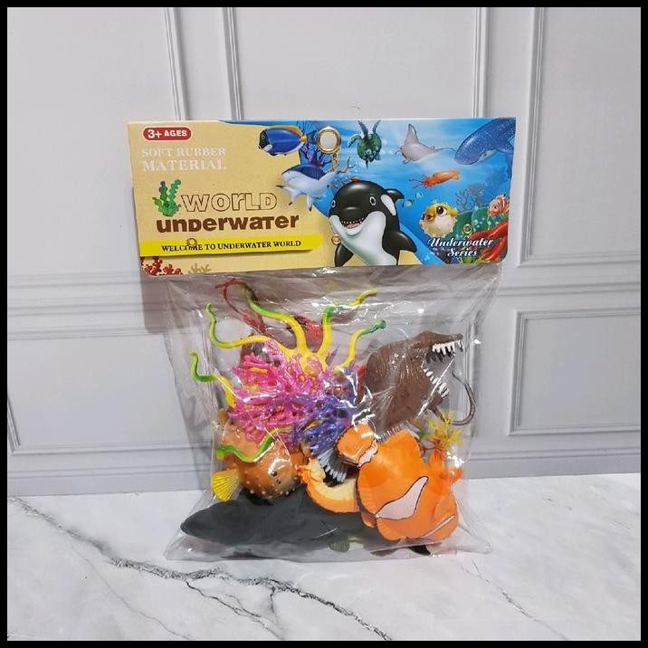 Mainan Set Purwarupa Hewan Laut - Mainan Miniatur Ikan Nemo Laut