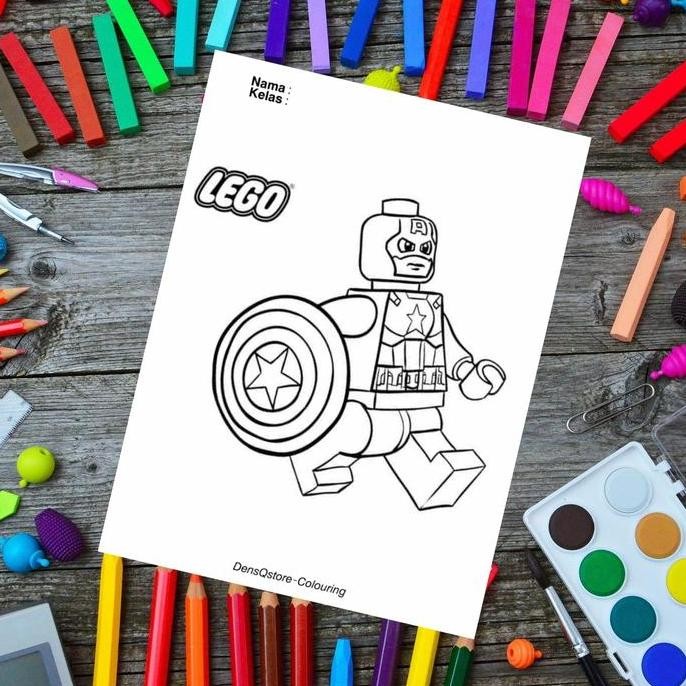 

Kertas Gambar Mewarnai/Colouring Anak Tema Lego - Kertas Bc