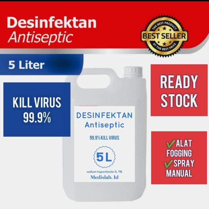 Desinfektan 5 Liter Bunuh Virus 99.9% Aman Untuk Ruangan Cairan Jamur #Virus