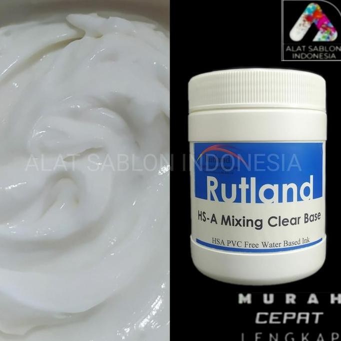 

Tinta Sablon Semi Plastisol Rutland Clear Base Water Based 500Gr