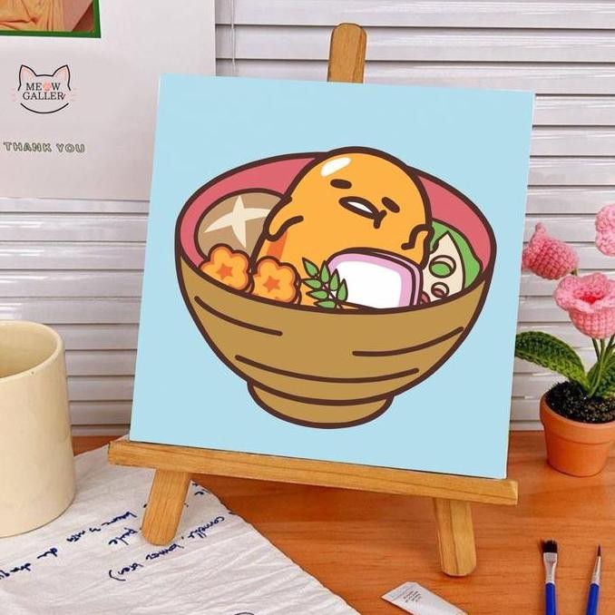 

Paint By Numbers Kit - Gudetama 20X20Cm
