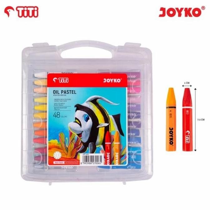 

Oil Pastel Krayon Minyak Joyko Titi Op-48S 48 Warna Color