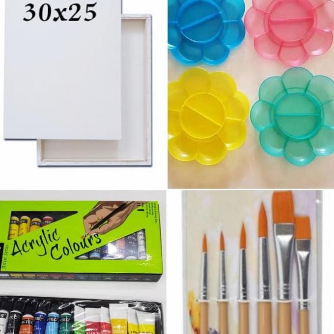 

Promo Paket Alat Lukis + Kanvas 30X25