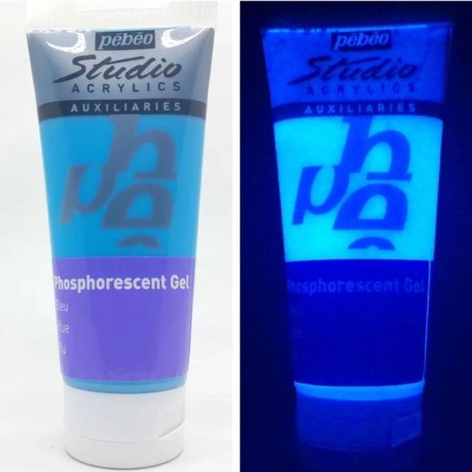 

Pebeo Glow In The Dark Acrylic Paint 100 Ml Blue