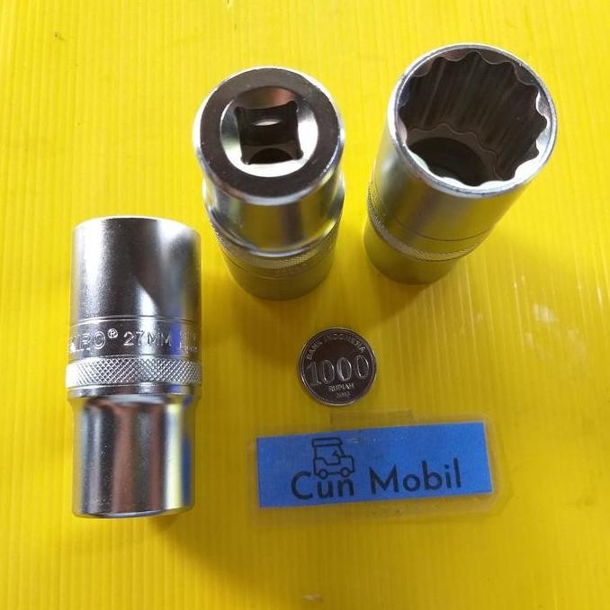 Kunci Sok Panjang 27 Mm 12Pt 1/2" Tekiro