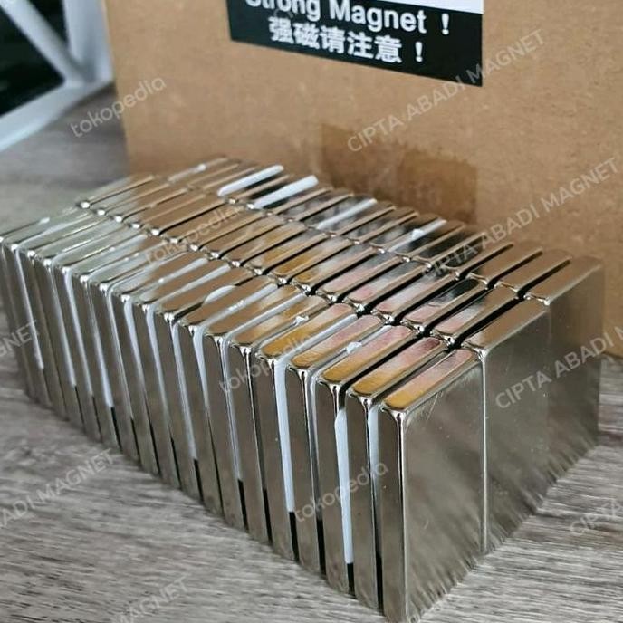 Magnet Neodymium 40X20X5Mm/ Magnet Kotak / Magnet Persegi / Magnet N52