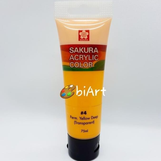 

Cat Akrilik Sakura Acrylic Color 75 Ml Permanent Yellow Deep