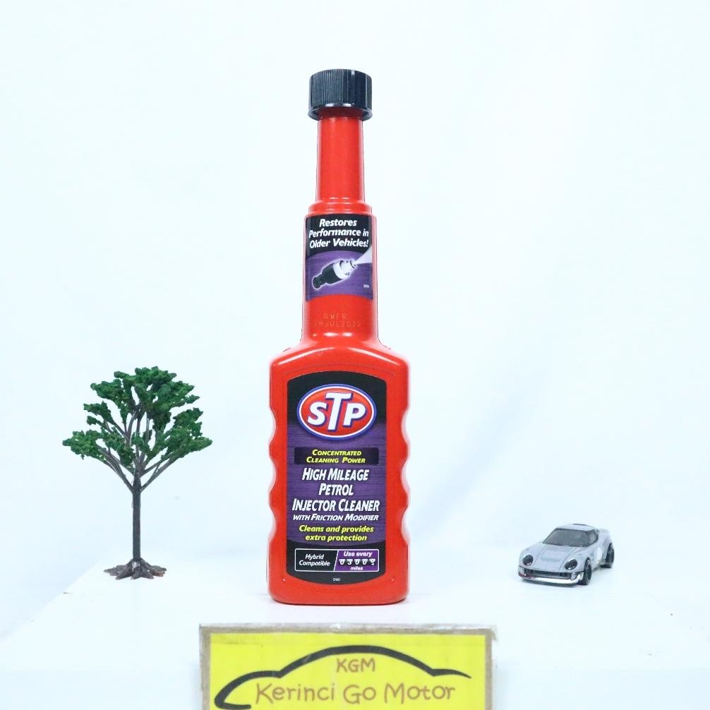 STP High Mileage Petrol Injector Cleaner 200ml Cairan Pembersih Injeksi Bensin Mobil Motor Original 