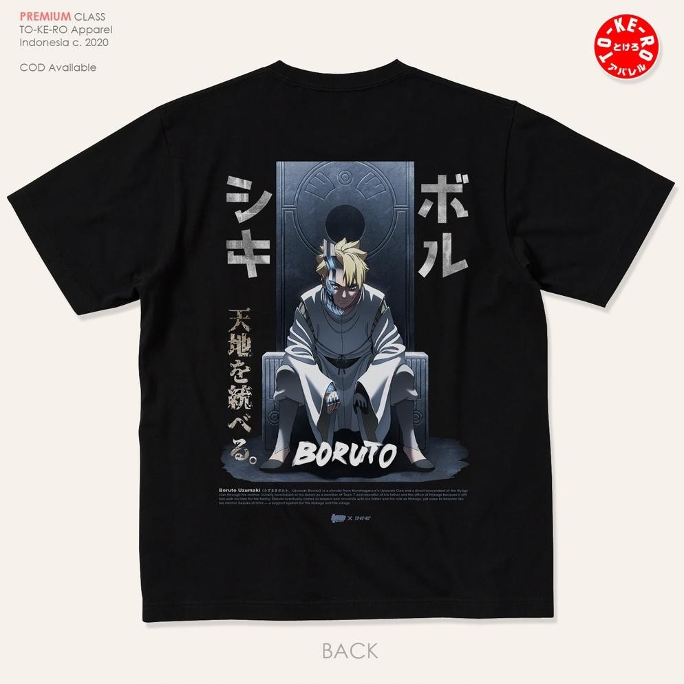 Promo Kaos Anime Boruto Naruto Next Generation Momoshiki Otsutsuki Mode [Black]