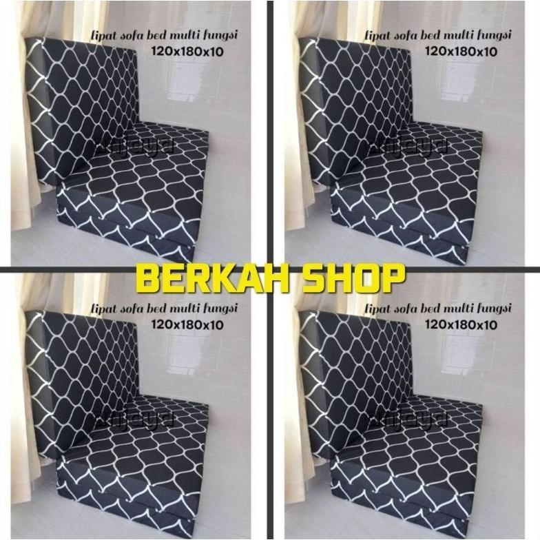 (MURAH KASUR LIPAT 3IN1) Tebal 10CM 90x180 Sofa Bed Murah 120x180 Kasur Lantai Busa Dacron