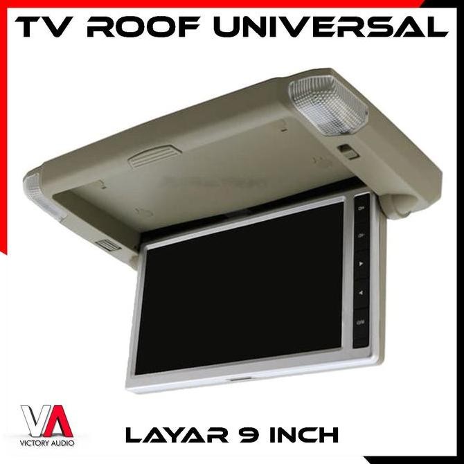 Ready Tv Roof Plafon Mobil Universal Model Lampu Enigma 9 Inch Ips 1080P Ori