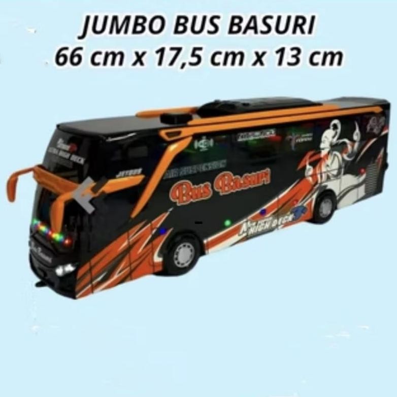 T-56 Mainan Mobil Bus Basuri Jumbo / Mainan Miniatur Bus Oleng Basuri Viral