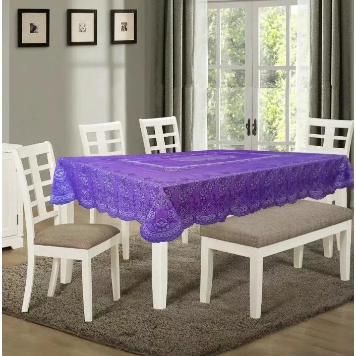 Taplak Meja Makan Anti Air / Taplak Meja Makan Vinyl 150cm X 230cm Jumbo Nugi