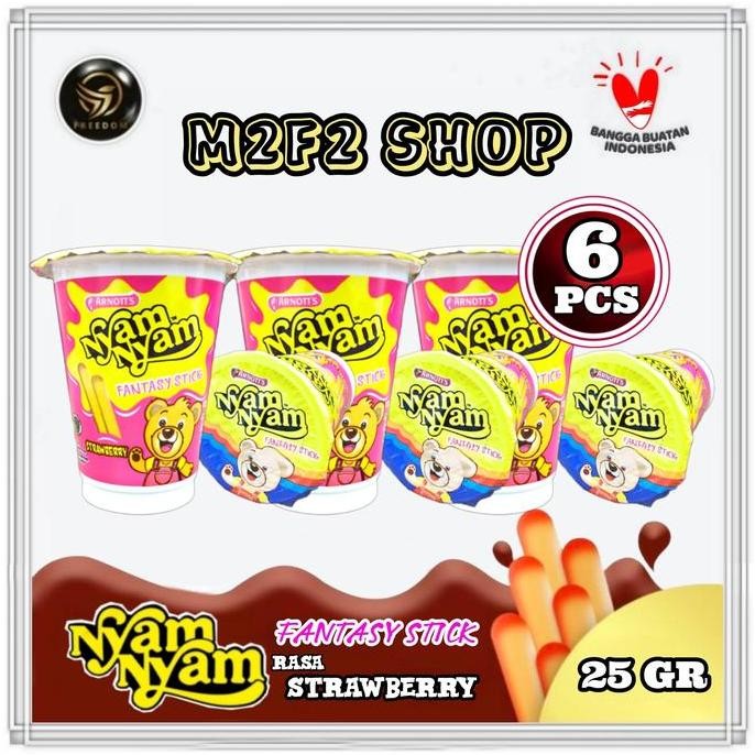 

JB Nyam Nyam Fantasy Stick Strawberry | Stroberi - 25 gr (Harga 6 Pcs) None