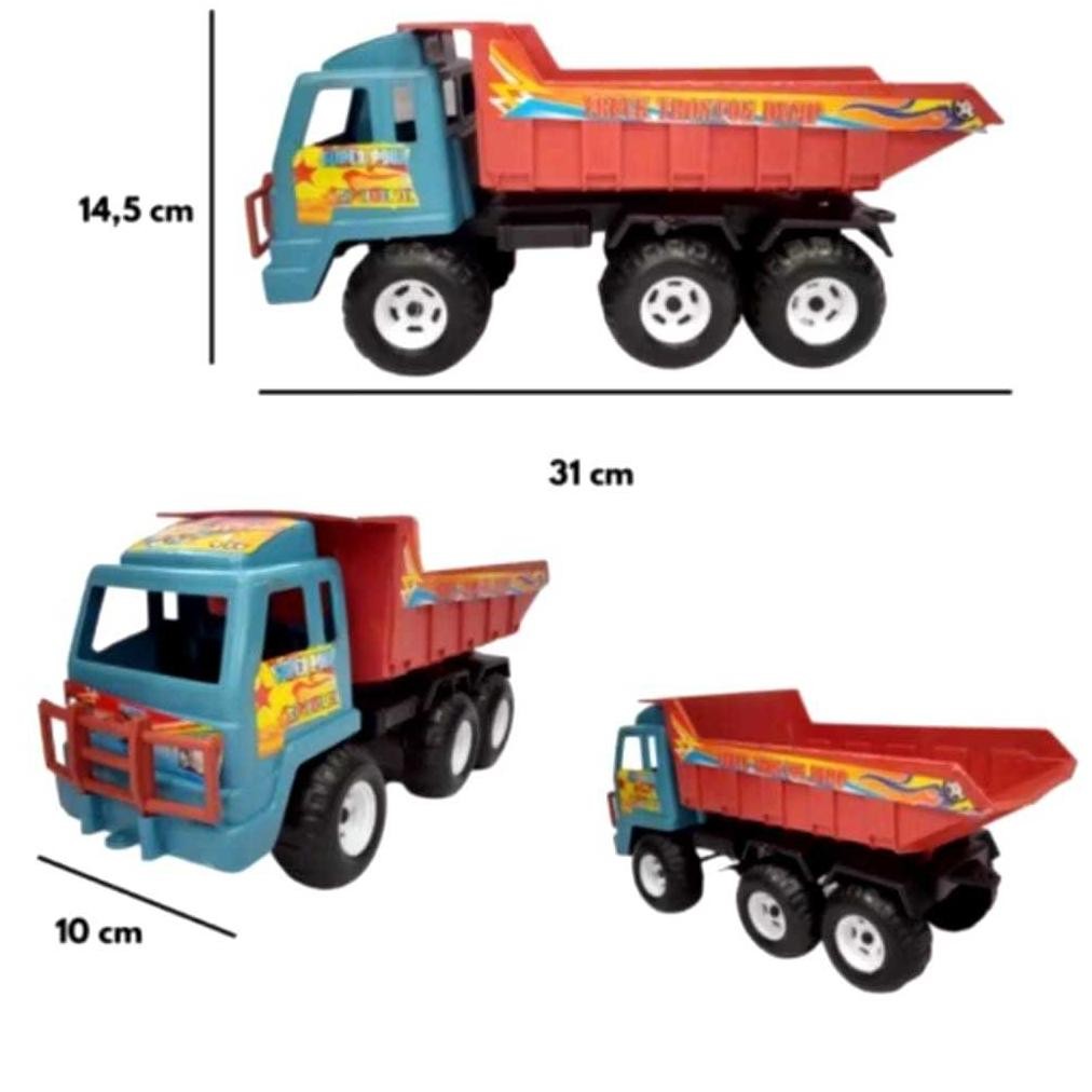 Lnb-1217 Mainan Anak Mobil Mobilan Truk Dump Truck Bak Pasir Konstruksi Plastik Murah Sni