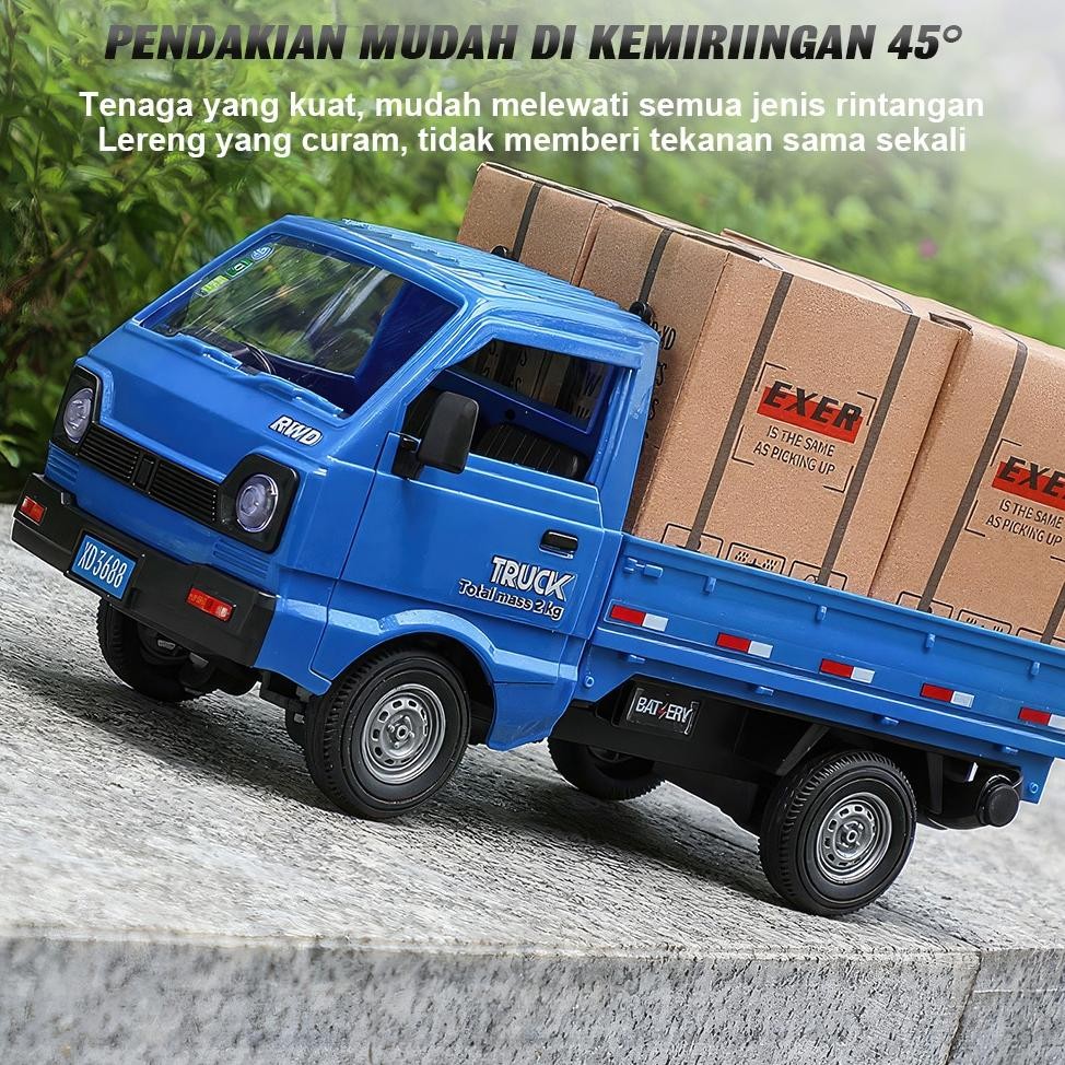 Dwl-49 Tatajoy Truk Oleng Remote Control Besar Truk Oleng Miniatur Kayu Trucker Hat Truk Plastik Tru